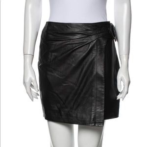 JOIE Lamb Leather Mini Skirt Size: XS | US 2